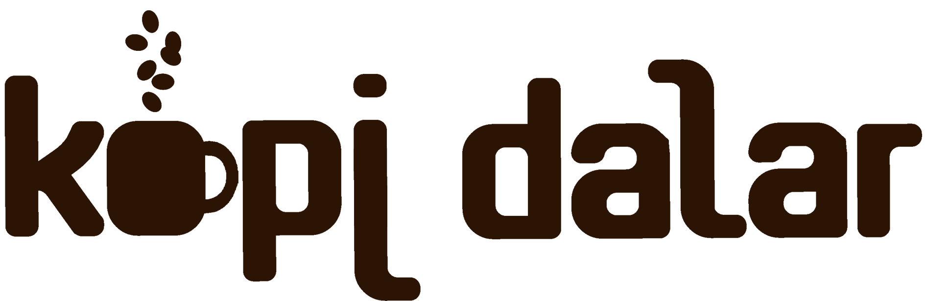 Logo Kopi Dalar horizontal coklat original